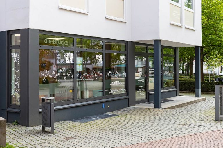 Eingngsbereich des Repair Cafés